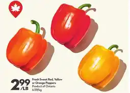 Longo's Fresh Sweet Red, Yellow or Orange Peppers offer