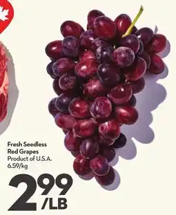 Longo's Fresh Seedless Red Grapes offer