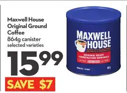 Longo's Maxwell House Original Ground Coffee offer