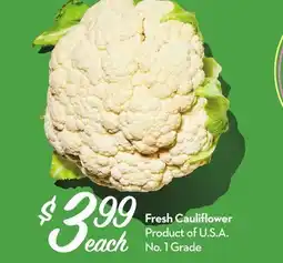 Longo's Fresh Cauliflower offer