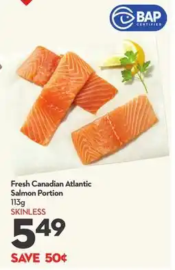 Longo's Fresh Canadian Atlantic Salmon Portion offer