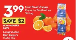 Longo's Fresh Navel Oranges offer