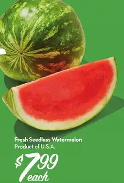 Longo's Fresh Seedless Watermelon offer