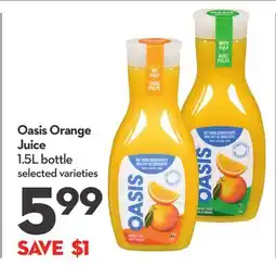 Longo's Oasis Orange Juice offer