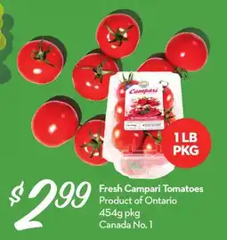 Longo's Fresh Campari Tomatoes offer