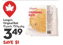 Longo's Longo's Original Roti offer