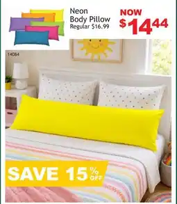 Oxford Mills Neon Body Pillow offer