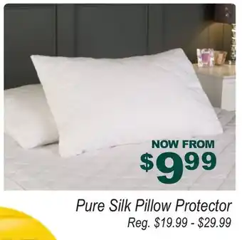 Oxford Mills Pure Silk Pillow Protector offer