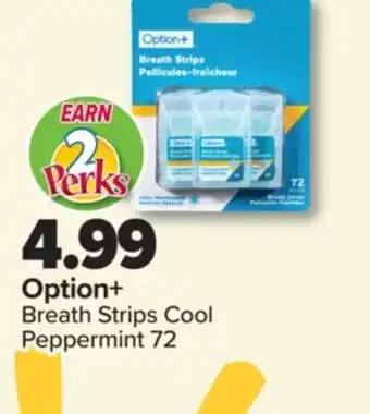 PharmaChoice Option+ Breath Strips Cool Peppermint 72 offer