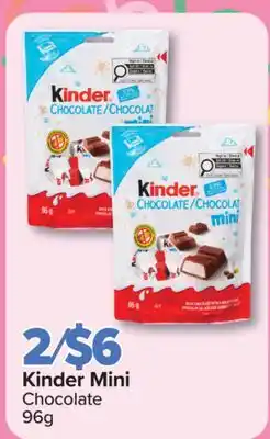 PharmaChoice Kinder Mini Chocolate offer