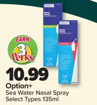 PharmaChoice Option+ Sea Water Nasal Spray offer