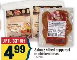Marché Adonis Solmaz sliced pepperoni or chicken breast offer