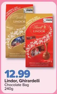 PharmaChoice Lindor, Ghirardelli Chocolate Bag offer