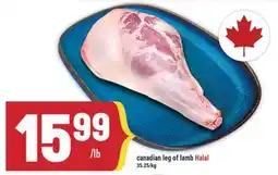 Marché Adonis canadian leg of lamb Halal offer