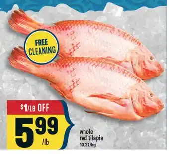 Marché Adonis whole red tilapia offer