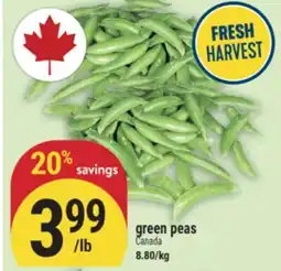 Marché Adonis green peas offer