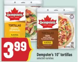 Marché Adonis DEMPSTER'S 10 TORTILLAS offer