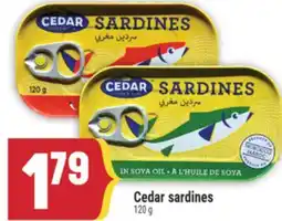 Marché Adonis Cedar sardines offer