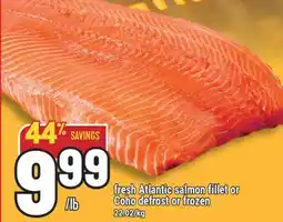Marché Adonis fresh Atlantic salmon fillet or Coho defrost or frozen offer