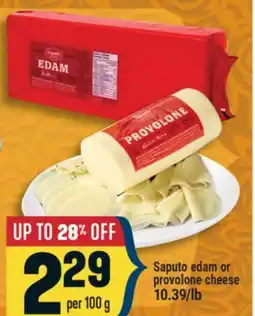 Marché Adonis Saputo edam or provolone cheese offer