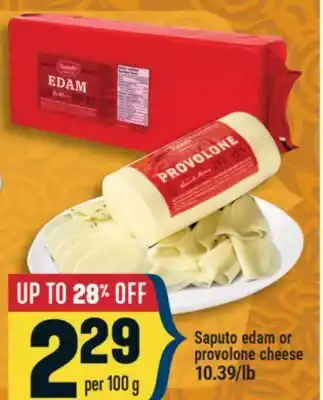 Marché Adonis Saputo edam or provolone cheese offer