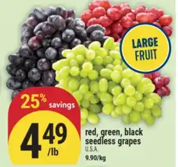 Marché Adonis RED, GREEN, BLACK SEEDLESS GRAPES offer