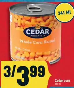 Marché Adonis Cedar corn offer