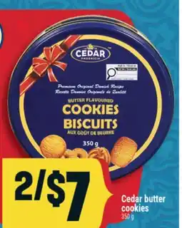 Marché Adonis Cedar butter cookies offer
