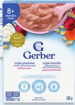 Walmart Gerber Triple Goodness baby yogurt cereal offer