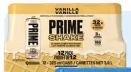 Walmart Prime vanilla protein shakes offer
