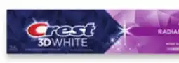 Walmart Crest 3D White Advanced toothpaste offer