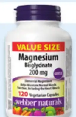 Walmart Webber Naturals magnesium bisglycinate offer