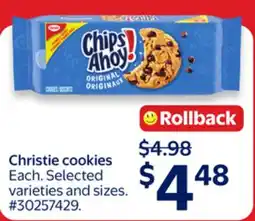 Walmart Christie cookies offer