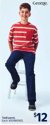 Walmart George Twill pants offer