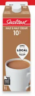 Walmart Sealtest 5% or 10% cream offer