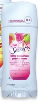 Walmart Secret Fresh antiperspirant or deodorant offer