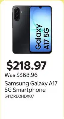 Walmart Samsung Galaxy A17 5G Smartphone offer