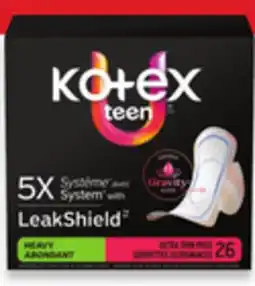 Walmart Kotex liner or Teen pads offer
