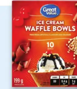 Walmart Great Value ice cream waffle cones offer