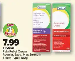 PharmaChoice Option+ Pain Relief Cream offer