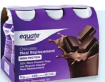 Walmart Equate high protein meal replacement shakes offer