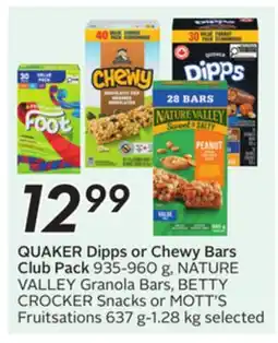 Sobeys Dips or Chewy Bars Club Pack offer