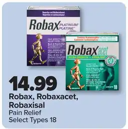 PharmaChoice Robax, Robaxacet, Robaxisal Pain Relief offer