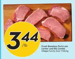 Sobeys Fresh Boneless Pork Loin Center and Rib Combo Chops offer