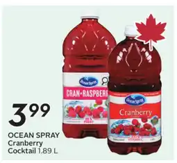 Sobeys Cranberry Cocktail offer