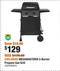 Home Depot EXCLUSIVE MEGAMASTER 2-Burner Propane Gas Grill offer