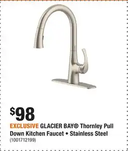 Home Depot EXCLUSIVE GLACIER BAY Thornley Pull Down Kitchen Faucet • Stainless Steel offer