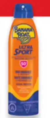 Walmart Banana Boat Ultra Sport sunscreen spray or lotion SPF 50+ offer