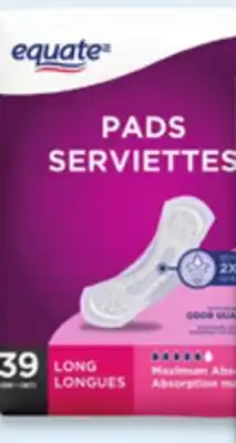 Walmart Equate incontinence guard foe men 52s or bladder control pads 39s offer