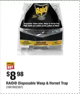 Home Depot RAID Disposable Wasp & Hornet Trap offer